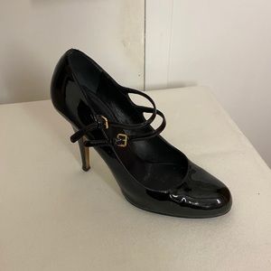 MIU MIU black patent leather pumps